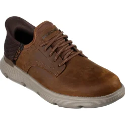 Schoenen-Skechers Slip-ins: Garza - Gervin schoenen heren chocolate dark brown
