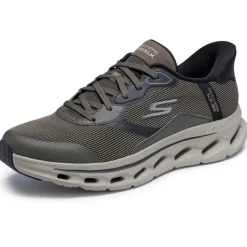 Schoenen-Skechers Slip-ins: GO WALK Glide - Step 2.0 - Zac schoenen heren dark taupe