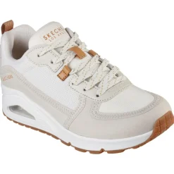 Skechers Uno - Layover schoenen dames gebroken wit< Schoenen