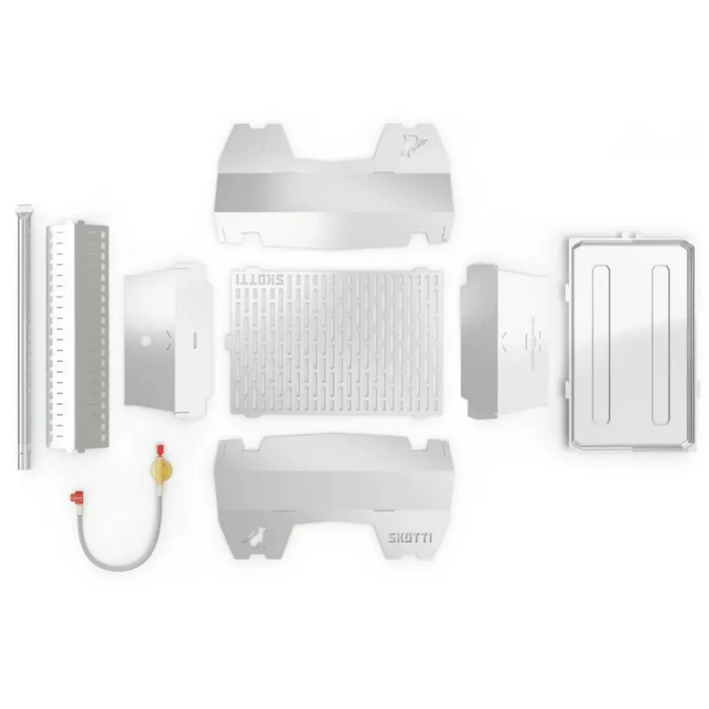 SKOTTI Grill gasbarbecue silver< Gas Bbq & Buitenkeukens