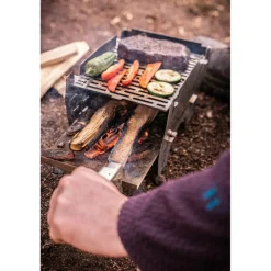 SKOTTI Mini Grill houtskoolbarbecue silver< Houtskool Bbq