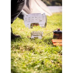 SKOTTI Mini Grill houtskoolbarbecue silver< Houtskool Bbq