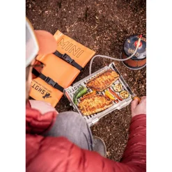 SKOTTI Mini Grill houtskoolbarbecue silver< Houtskool Bbq