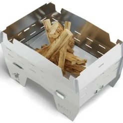 SKOTTI Mini Grill houtskoolbarbecue silver< Houtskool Bbq