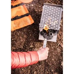 SKOTTI Mini Grill houtskoolbarbecue silver< Houtskool Bbq