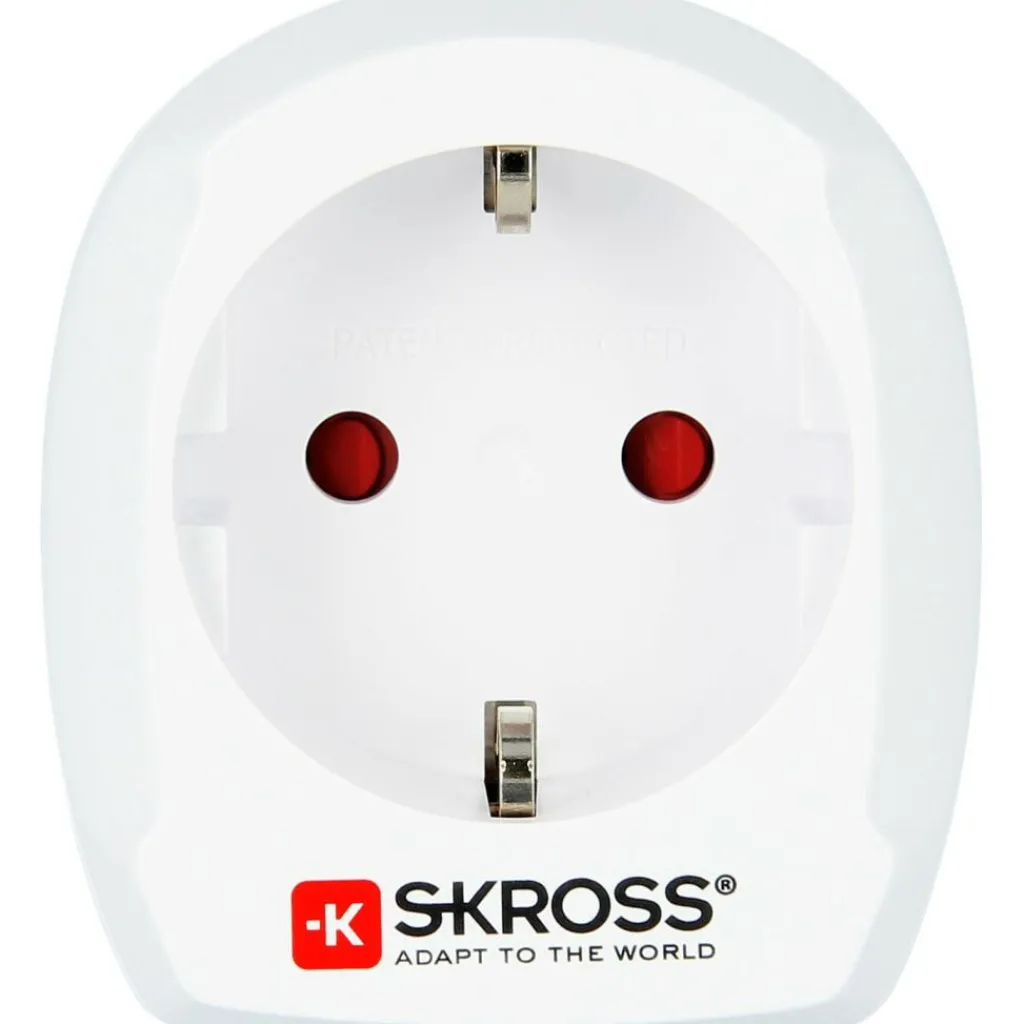 SKROSS Country Adapter VK wereldstekker wit< Camping Elektra