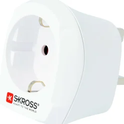 SKROSS Country Adapter VK wereldstekker wit< Camping Elektra