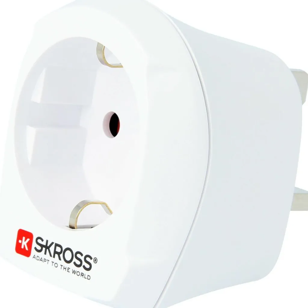 SKROSS Country Adapter VK wereldstekker wit< Camping Elektra