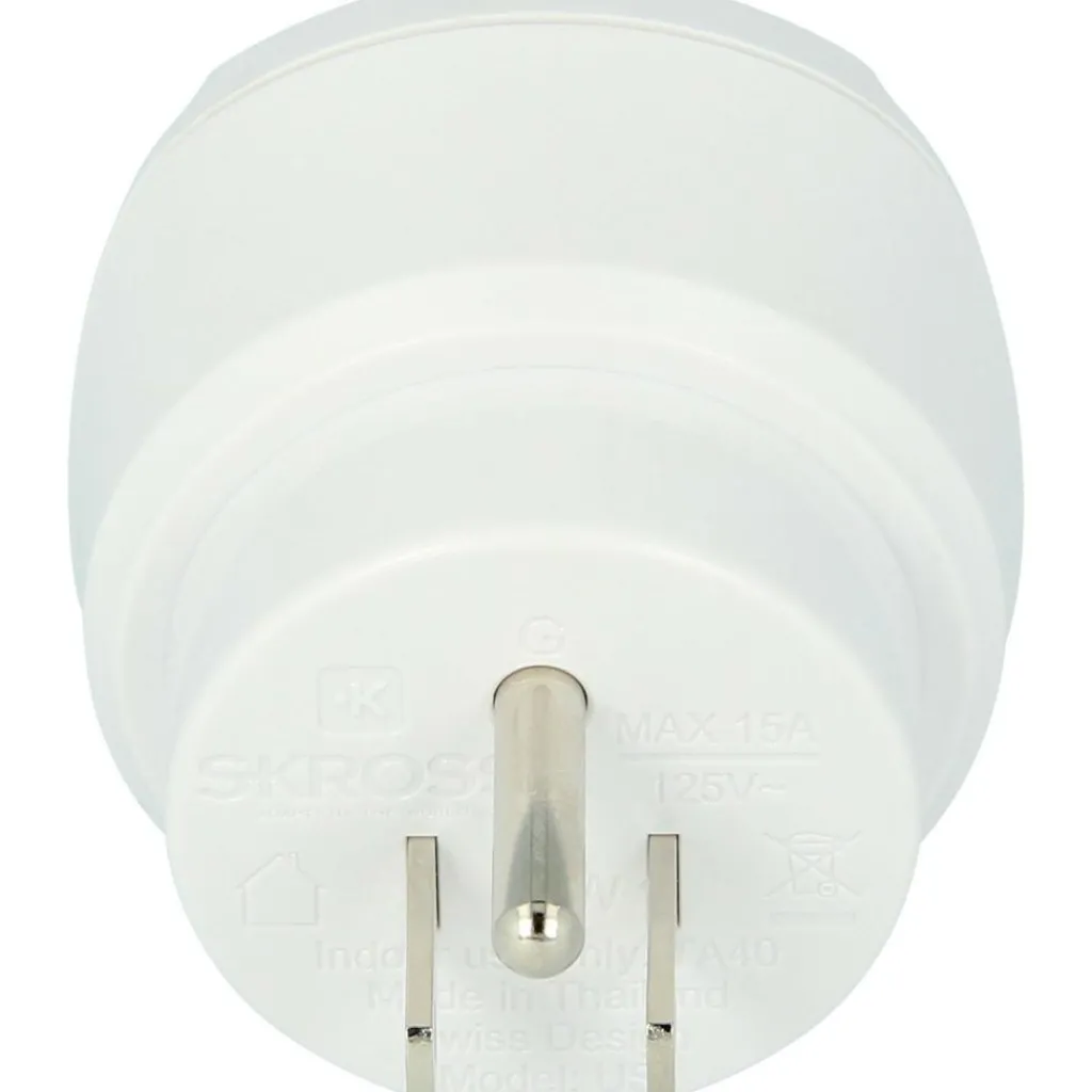 Camping Elektra-SKROSS Country Adapter VS wereldstekker wit