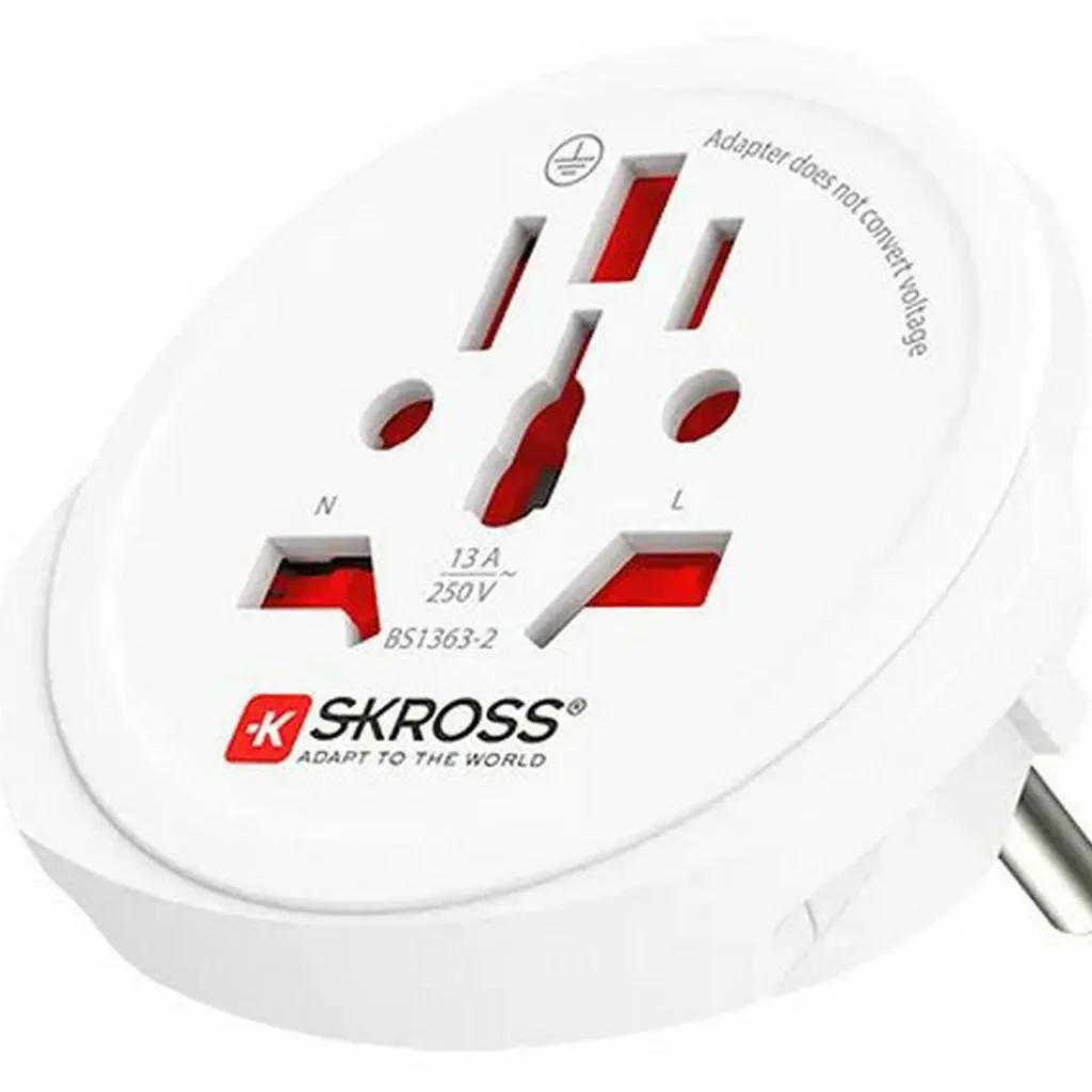 SKROSS World To Europe reisstekker< Camping Elektra