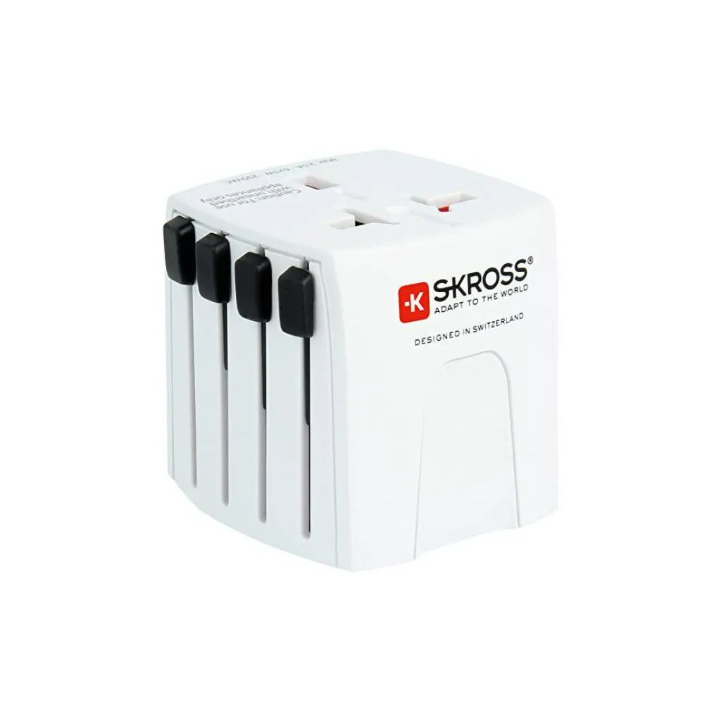 SKROSS World Travel Adapter MUV Micro wereldstekker wit< Camping Elektra