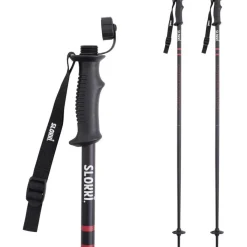 Skistokken|Wintersport-Slokki Skistokken zwart - 120 cm