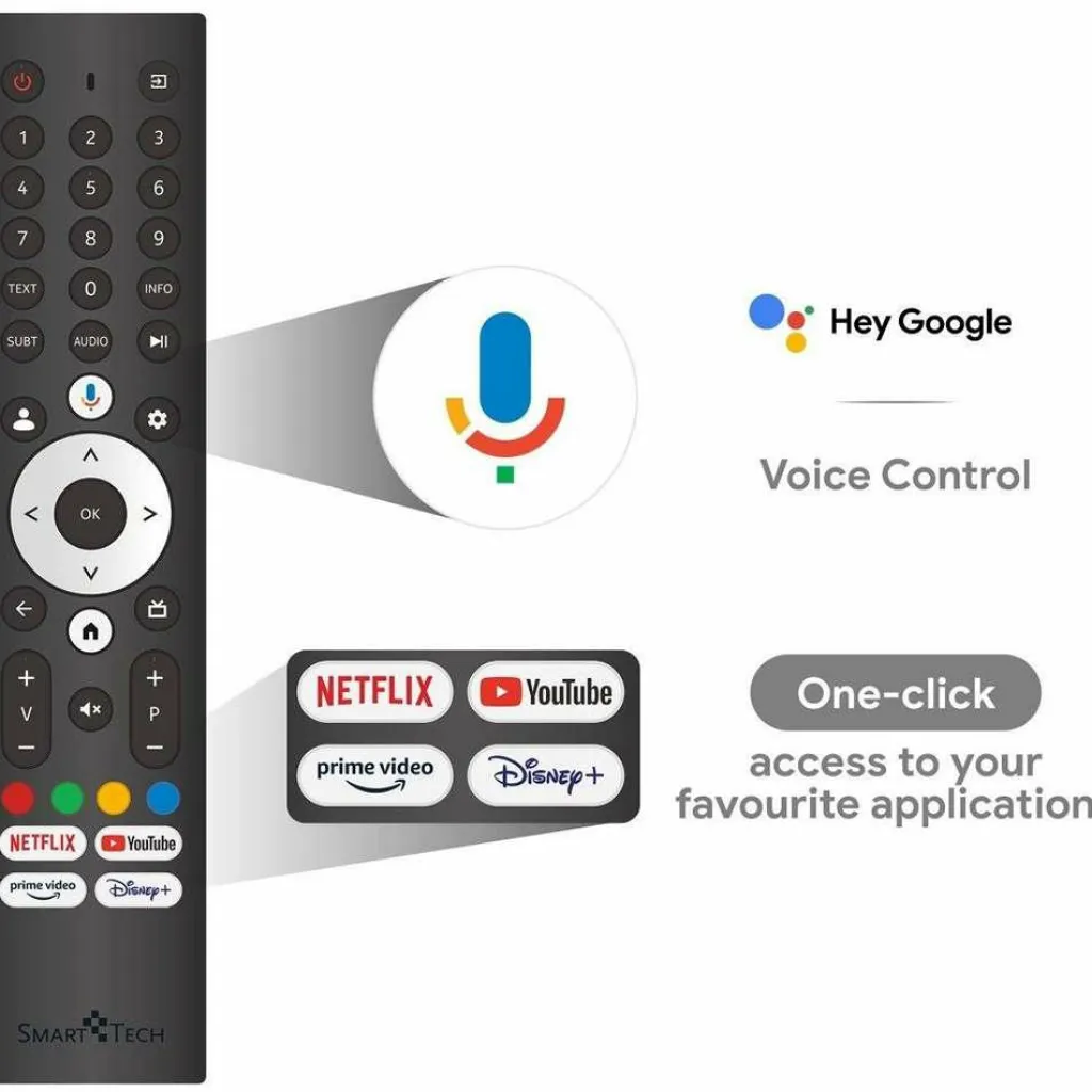 Audio & Video-SmartTech 24HG01VC 24" LED Google smart televisie 12V