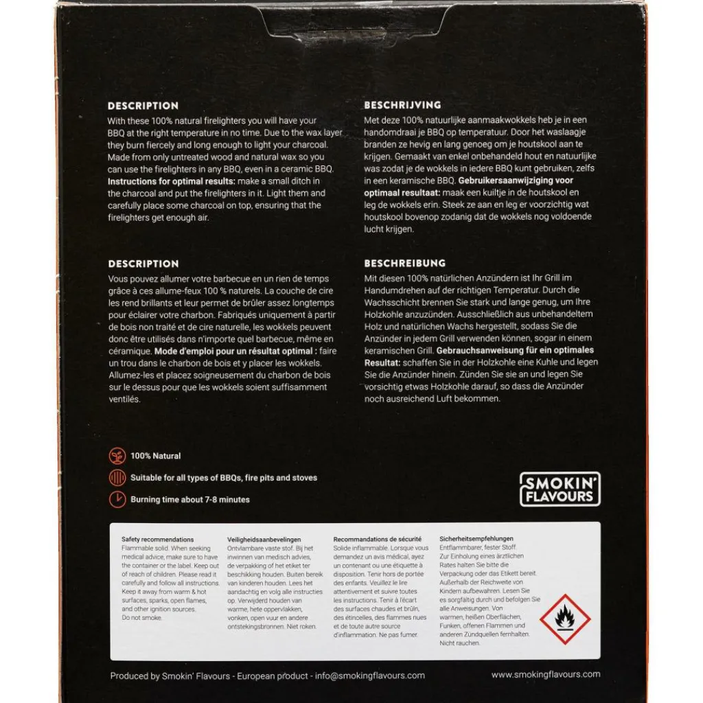 Aanmaken-Smokin' Flavours aanmaakwokkels 1 kg