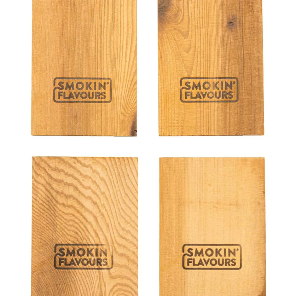 Smokin' Flavours Cederhouten rookplank 4 stuks< Accessoires