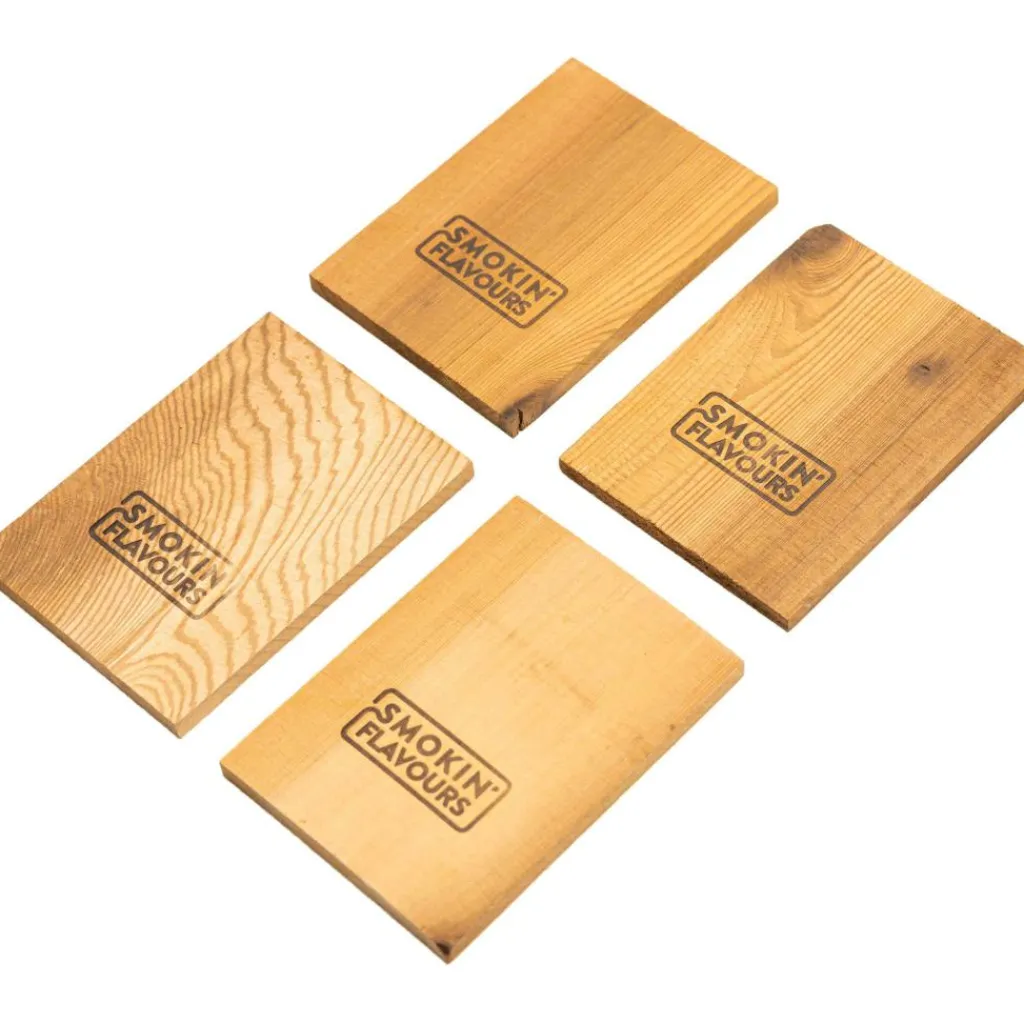 Smokin' Flavours Cederhouten rookplank 4 stuks< Accessoires