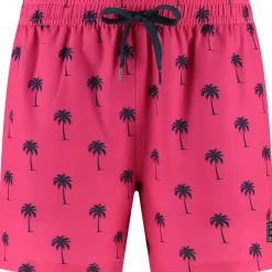 Son of a Beach  Palmtree zwembroek heren pink< Zwembroek