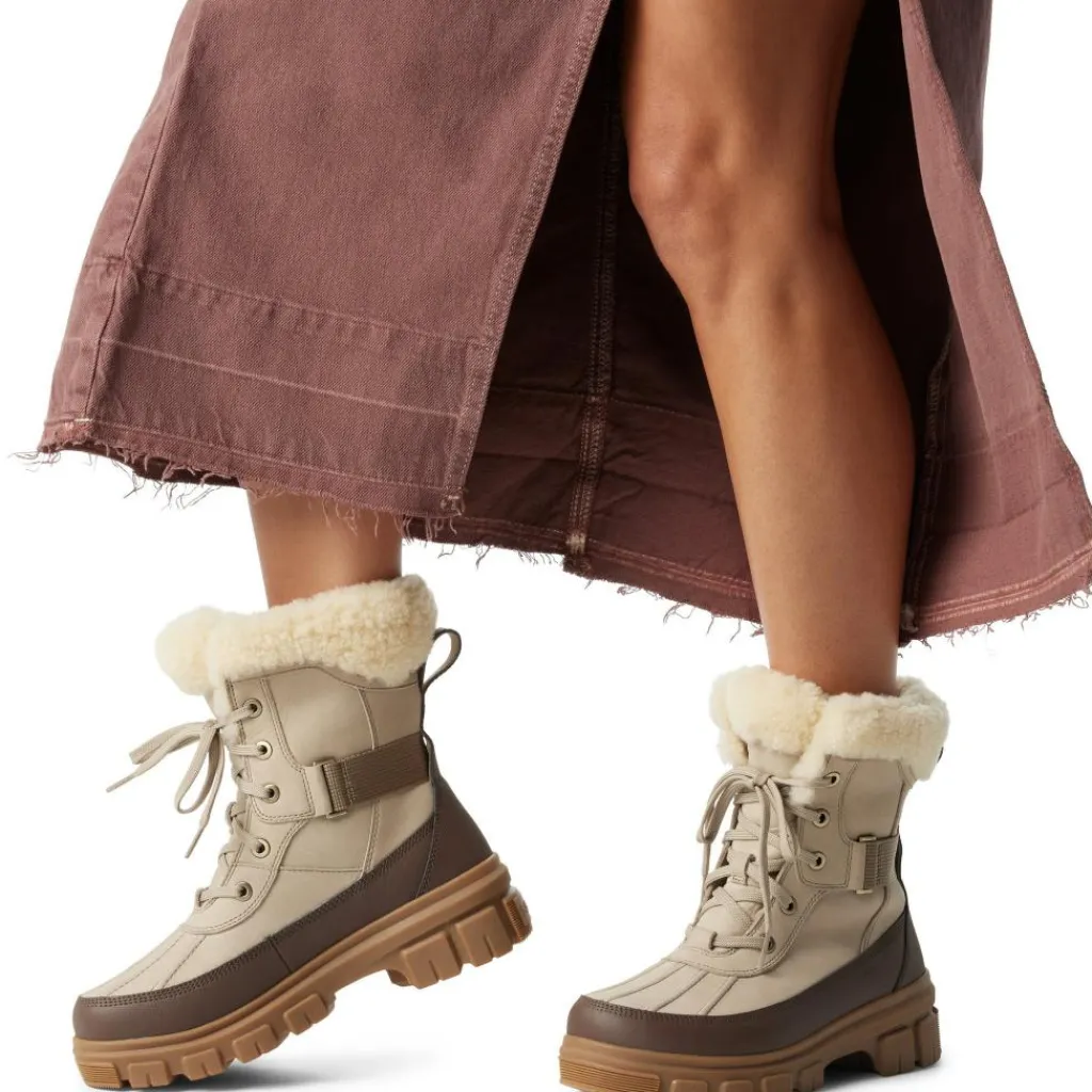 Sorel Torino V snowboots dames omega taupe gum< Snowboots & Winterlaarzen|Wintersport