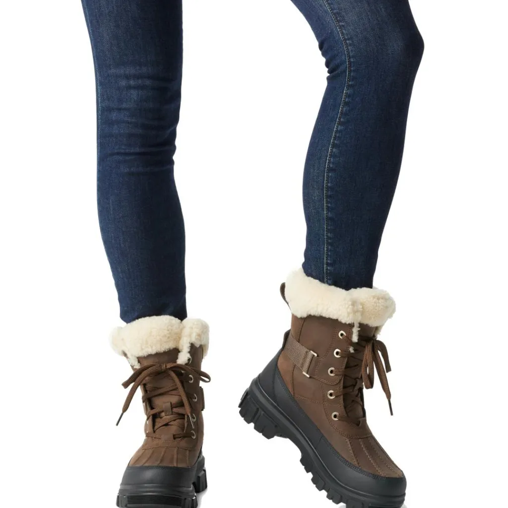 Snowboots & Winterlaarzen|Wintersport-Sorel Torino V snowboots dames tobacco black