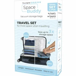 Koffer Accessoires|Fietsartikelen-Space Buddy  Vacuüm opbergzakken reisset 4-delig