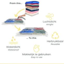 Space Buddy  Vacuüm opbergzakken reisset 7-delig< Koffer Accessoires|Fietsartikelen