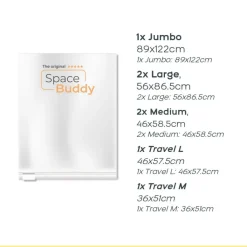 Space Buddy  Vacuüm opbergzakken reisset 7-delig< Koffer Accessoires|Fietsartikelen