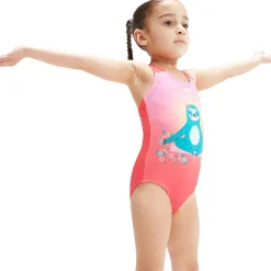 Speedo Digital Printed badpak junior coral pink< Badpakken