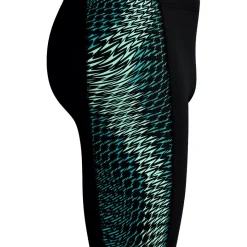 Speedo Endurance+ MAX Tech Panel Jammer zwemboxer heren black turquoise< Zwembroek