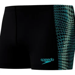 Zwembroek-Speedo Endurance+ MAX Tech Panel zwemboxer heren black turquoise