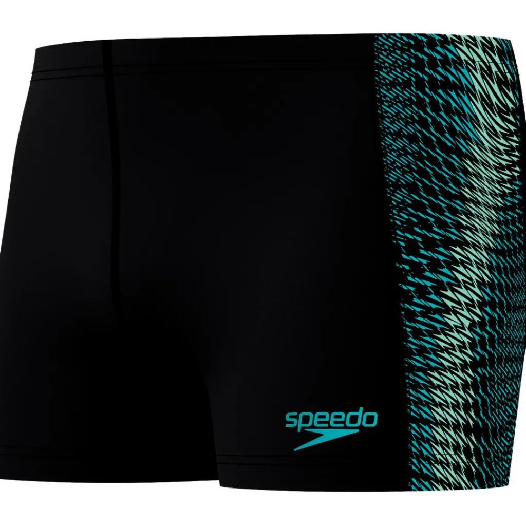 Zwembroek-Speedo Endurance+ MAX Tech Panel zwemboxer heren black turquoise