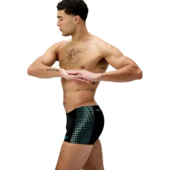 Zwembroek-Speedo Endurance+ MAX Tech Panel zwemboxer heren black turquoise