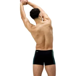 Zwembroek-Speedo Endurance+ MAX Tech Panel zwemboxer heren black turquoise