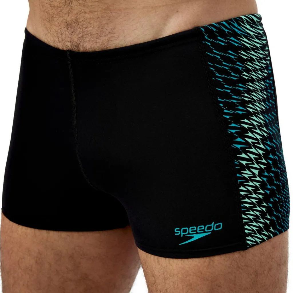 Zwembroek-Speedo Endurance+ MAX Tech Panel zwemboxer heren black turquoise