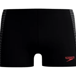 Speedo Endurance+ Tech Panel zwemboxer heren black red< Zwembroek