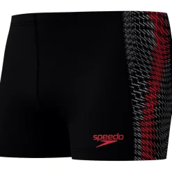 Speedo Endurance+ Tech Panel zwemboxer heren black red< Zwembroek