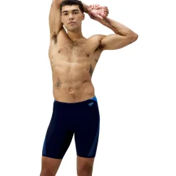 Speedo Hyperboom Splice Jammer zwemboxer heren navy blue< Zwembroek