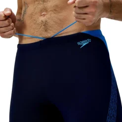 Speedo Hyperboom Splice Jammer zwemboxer heren navy blue< Zwembroek