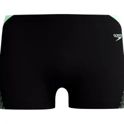 Zwembroek-Speedo Hyperboom Splice zwemboxer heren black green