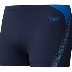 Speedo Hyperboom Splice zwemboxer heren navy blue< Zwembroek