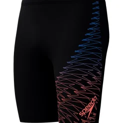 Speedo Medley Logo Jammer zwemboxer heren black orange< Zwembroek