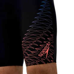 Speedo Medley Logo Jammer zwemboxer heren black orange< Zwembroek