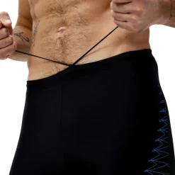 Speedo Medley Logo Jammer zwemboxer heren black orange< Zwembroek