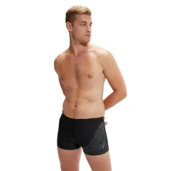 Zwembroek-Speedo Medley Logo zwemboxer heren grey black
