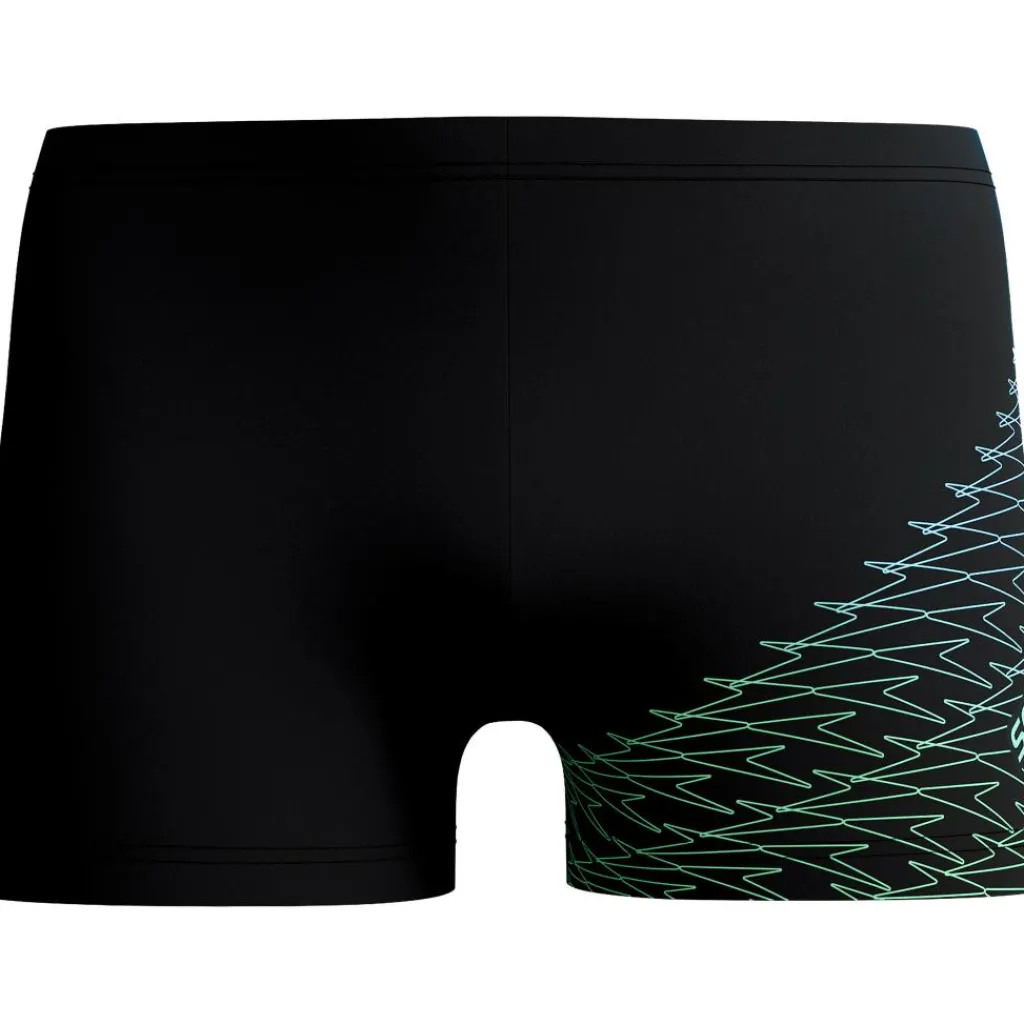 Zwembroek-Speedo Medley Logo zwemboxer heren black green