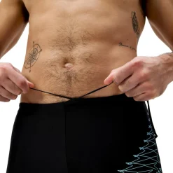 Zwembroek-Speedo Medley Logo zwemboxer heren black green