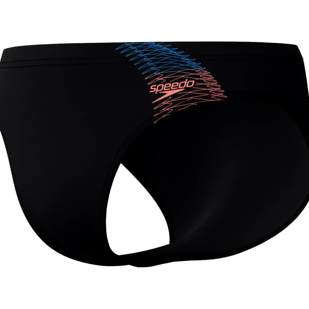 Speedo Medley Logo zwemboxer heren black orange< Zwembroek