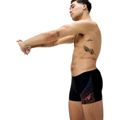 Zwembroek-Speedo Medley Logo zwemboxer heren orange black