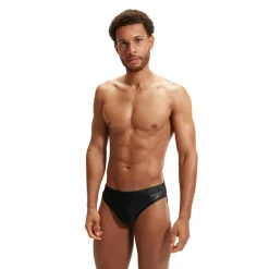 Zwembroek-Speedo Medley Logo zwemslip heren black grey