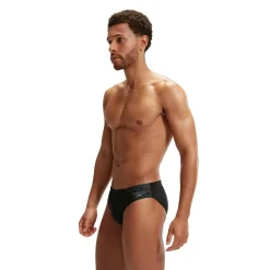 Zwembroek-Speedo Medley Logo zwemslip heren black grey