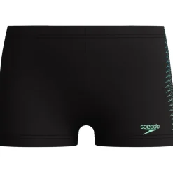Zwembroek-Speedo Plastisol Placement zwemboxer junior black green